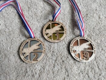 Médaille personnalisée en bois