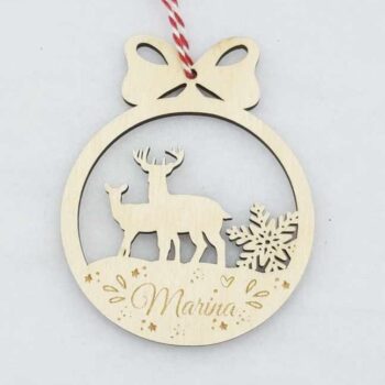 Boule de Noël Personnalisée - Modèle 6