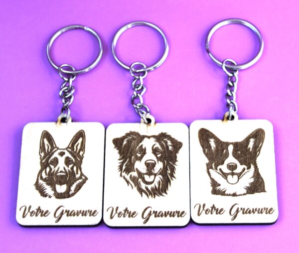 porte cle chien bergerg